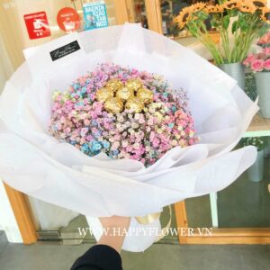 BABY RAINBOW FERRERO ROUND STYLE (size 7v, giấy trắng)