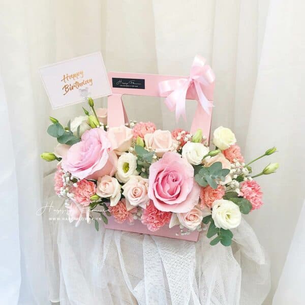 GIỎ HOA PINK BASKET