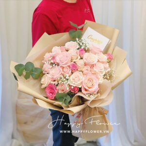 PINK BIRTHDAY BABY – SUPER SIZE ( giấy cafe)