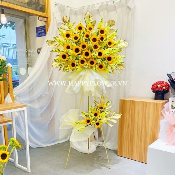 KỆ HOA YELLOW SUNFLOWER