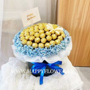 HỘP FERRERO 60V MIX BABY XANH (hộp đen)