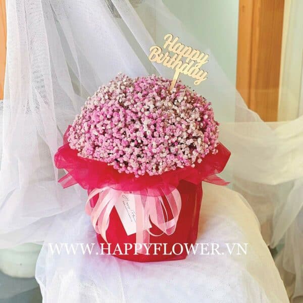 LOVELY BOX MIX BABY PINK (giấy voan đỏ)