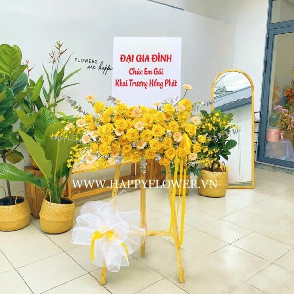 KỆ HOA PREMIUM OPENING IN YELLOW